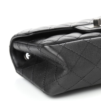 Chanel Metallic Sheepskin Quilted 2.55 Reissue Mini Flap Black 8 of 9
