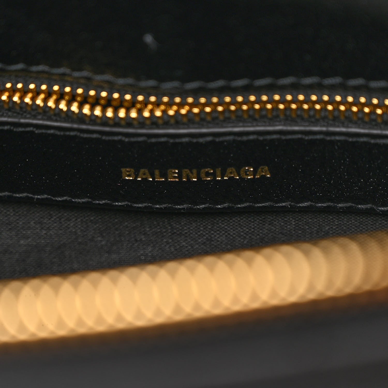 Balenciaga Grained Calfskin Logo S Ville Top Handle Bag Black White 6 of 9