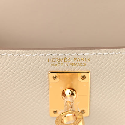 Hermes Epsom Mini Kelly Sellier 20 Craie 6 of 10