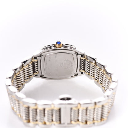 David Yurman Stainless Steel 18K Yellow Gold Diamond Mother of Pearl 25mm Thoroughbred Quartz Watch 5 of 7