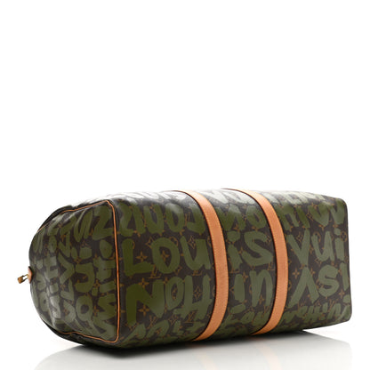 Louis Vuitton Graffiti Keepall 50 Kaki 3 of 14