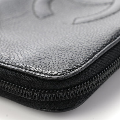 Chanel Caviar Large Timeless CC Zip Around Wallet Black 17 of 18