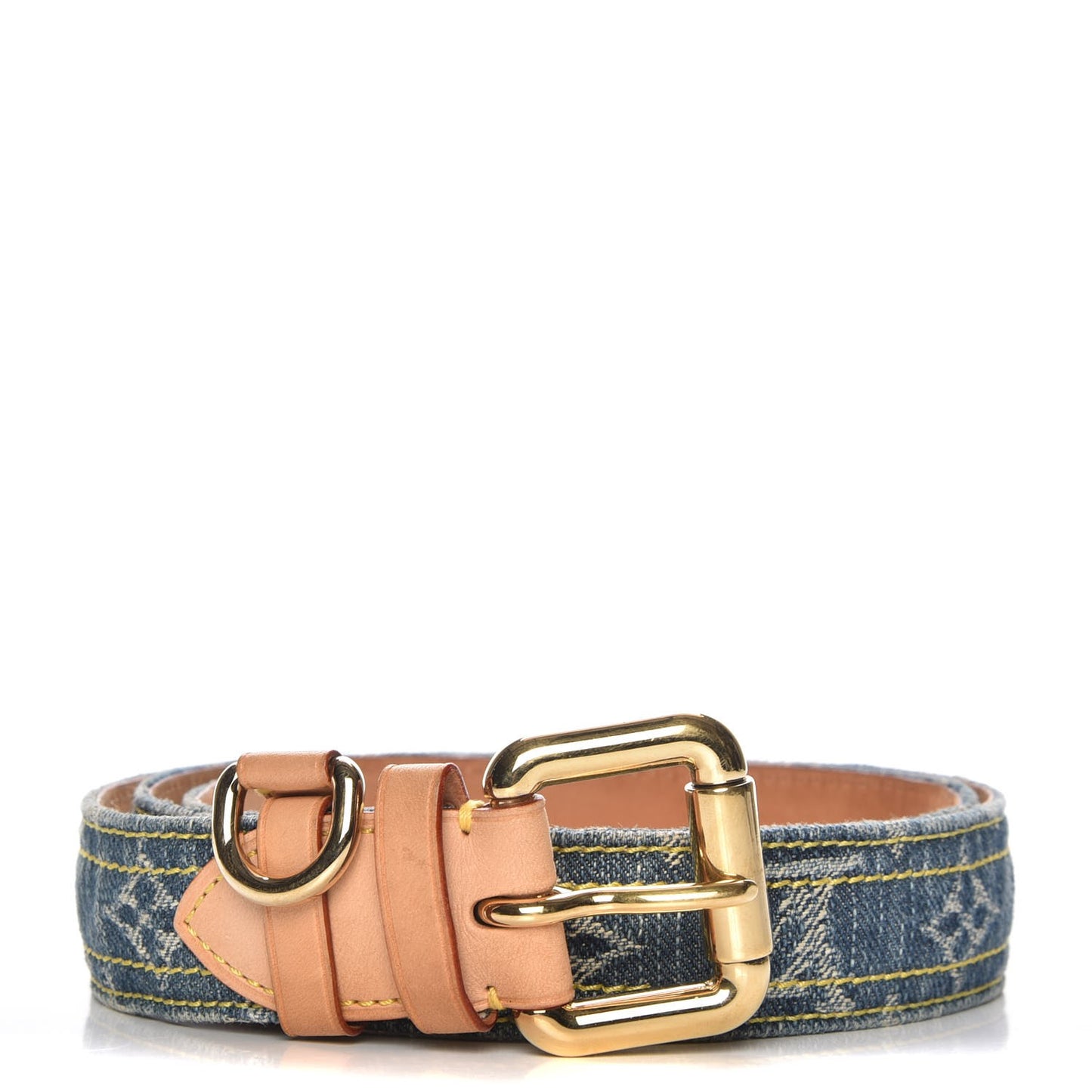 Monogram Denim Belt 80 32 Blue