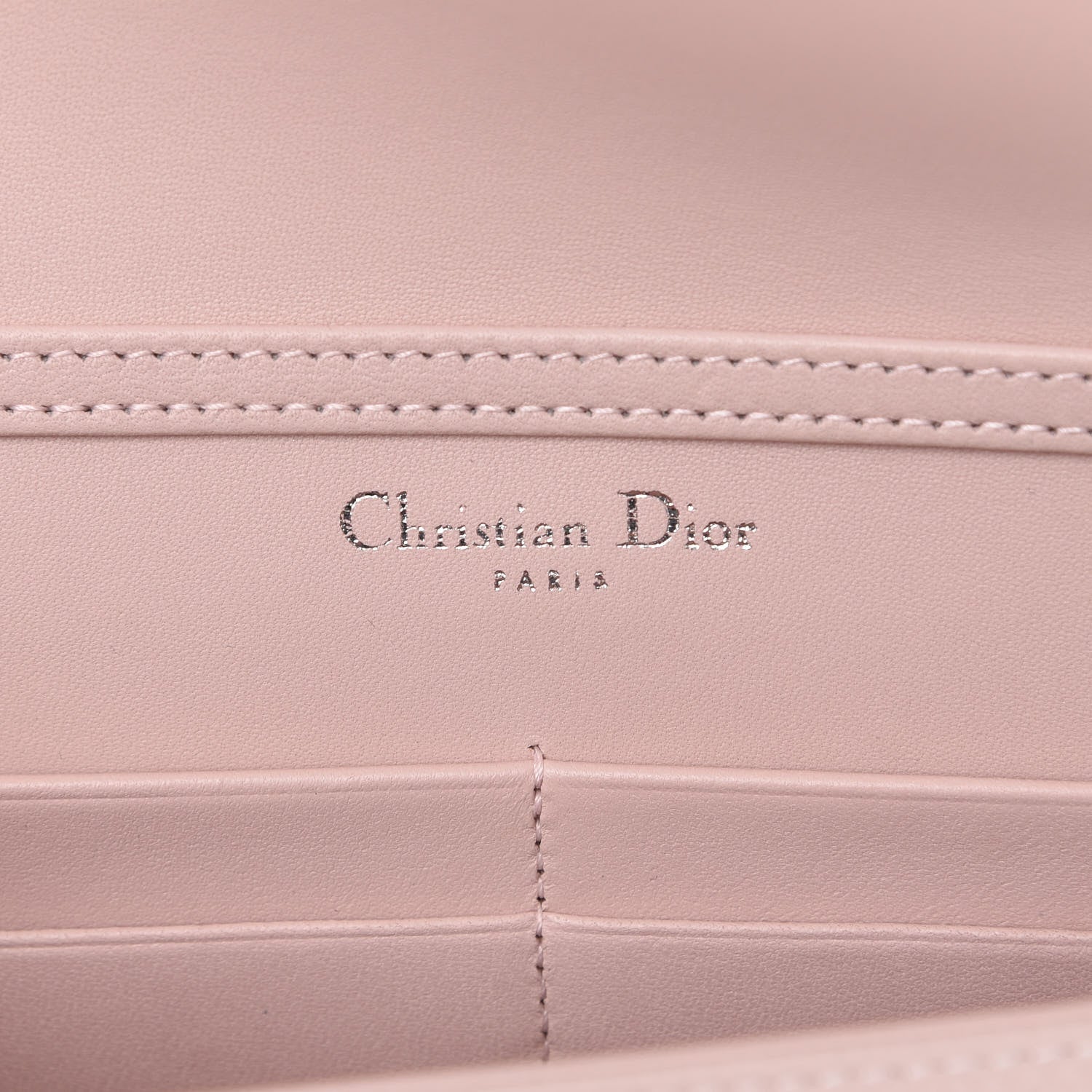 Christian Dior Grained Calfskin Diorama Wallet on Chain Pouch Rose Poudre 5 of 10