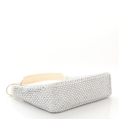 Prada Satin Crystal Mini Re-Edition 2000 Bag White 4 of 11