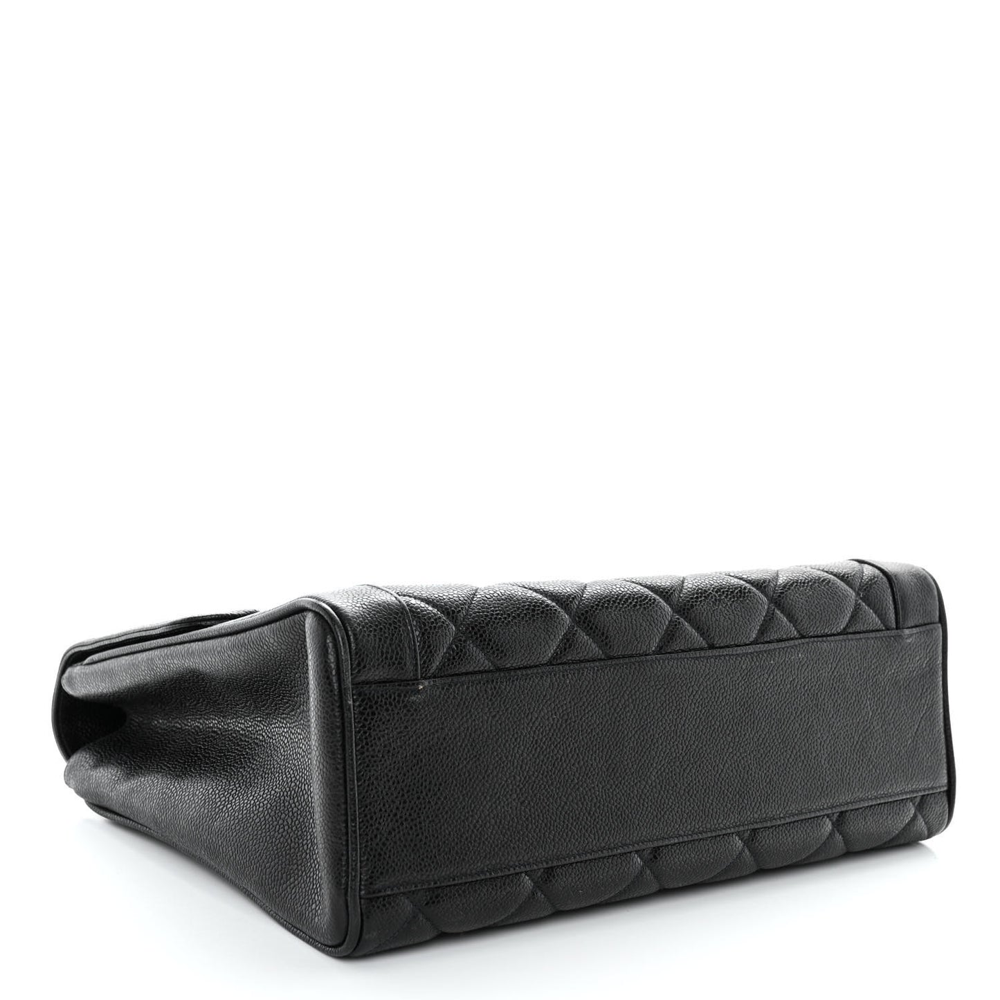 Caviar Quilted Briefcase Laptop Bag Black