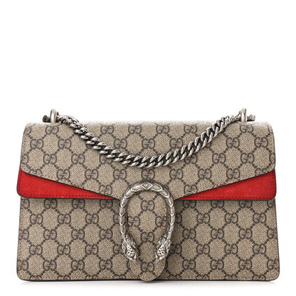 Gucci GG Supreme Monogram Small Dionysus Shoulder Bag Red 1 of 11