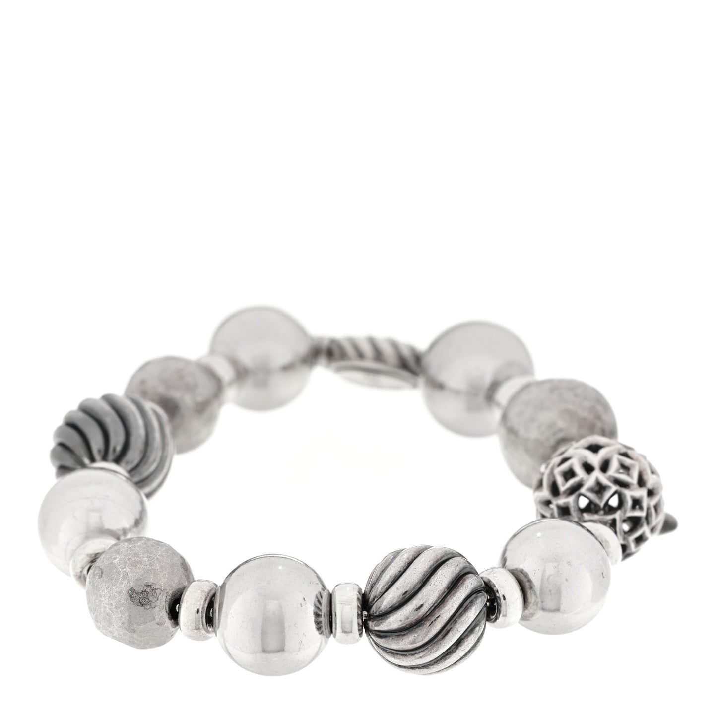 Sterling Silver 14mm Elements Bead Bracelet