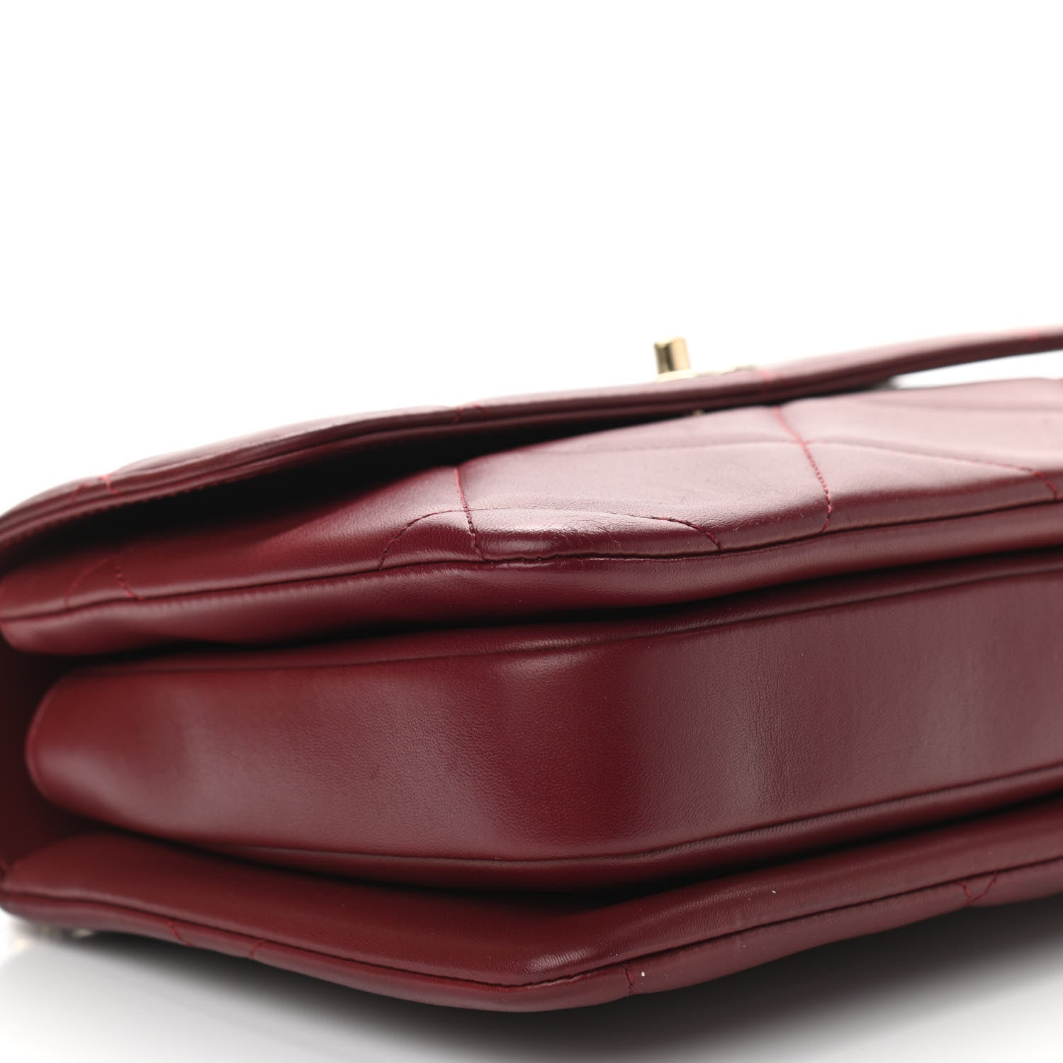 Chanel Lambskin Quilted Medium Trendy CC Flap Dual Handle Bag Burgundy 9 of 10