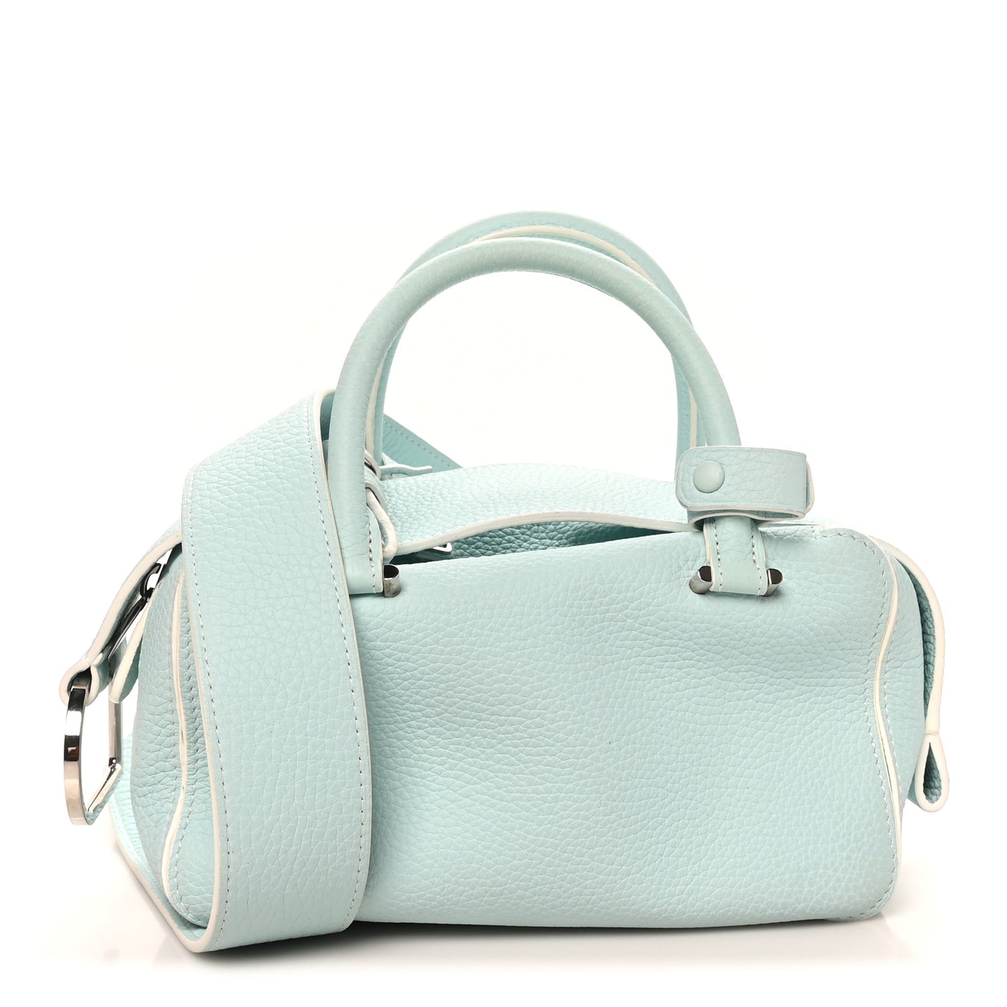 Taurillon Soft Mini Cool Box Satchel Light Blue