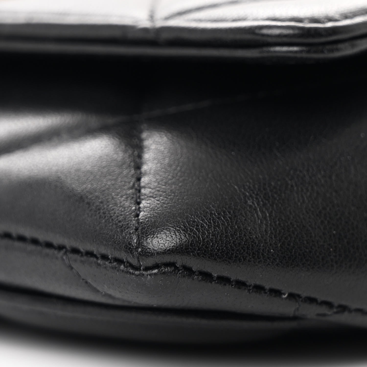 Chanel Goatskin Quilted Chanel 19 Glasses Case With Chain Black 11 of 13