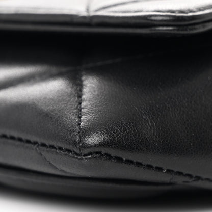 Chanel Goatskin Quilted Chanel 19 Glasses Case With Chain Black 11 of 13