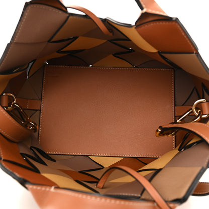 Loewe Calfskin Small Woven Basket Surplus Bag Hazelnut Camel 5 of 10