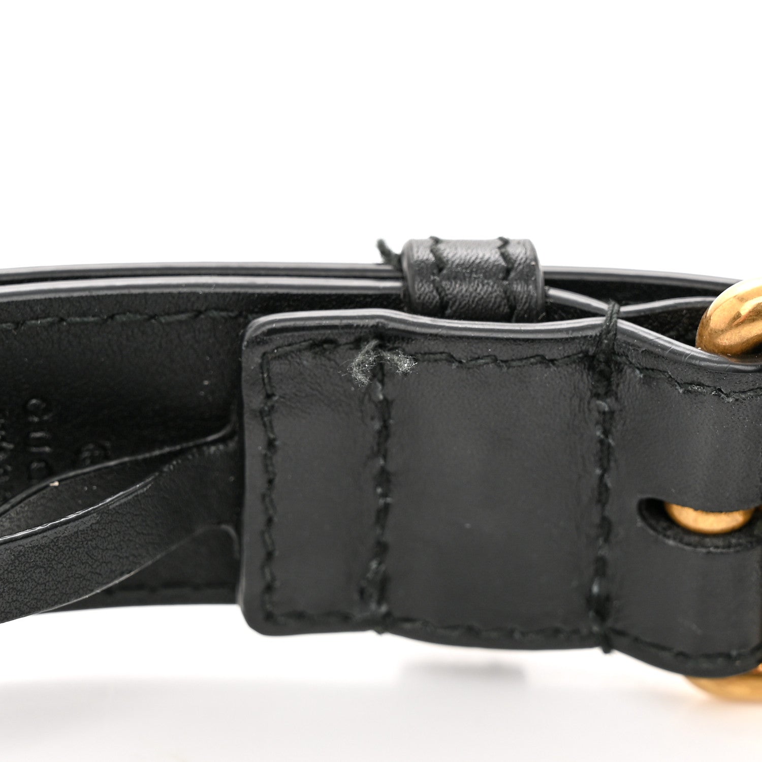Gucci Calfskin Matelasse GG Marmont Belt Bag 85 34 Black 14 of 17