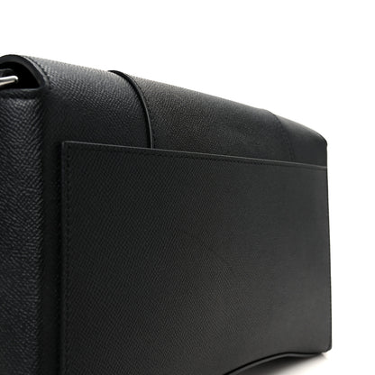 Balenciaga Semi Matte Soft Textured Calfskin Downtown Shoulder Bag Black 11 of 11