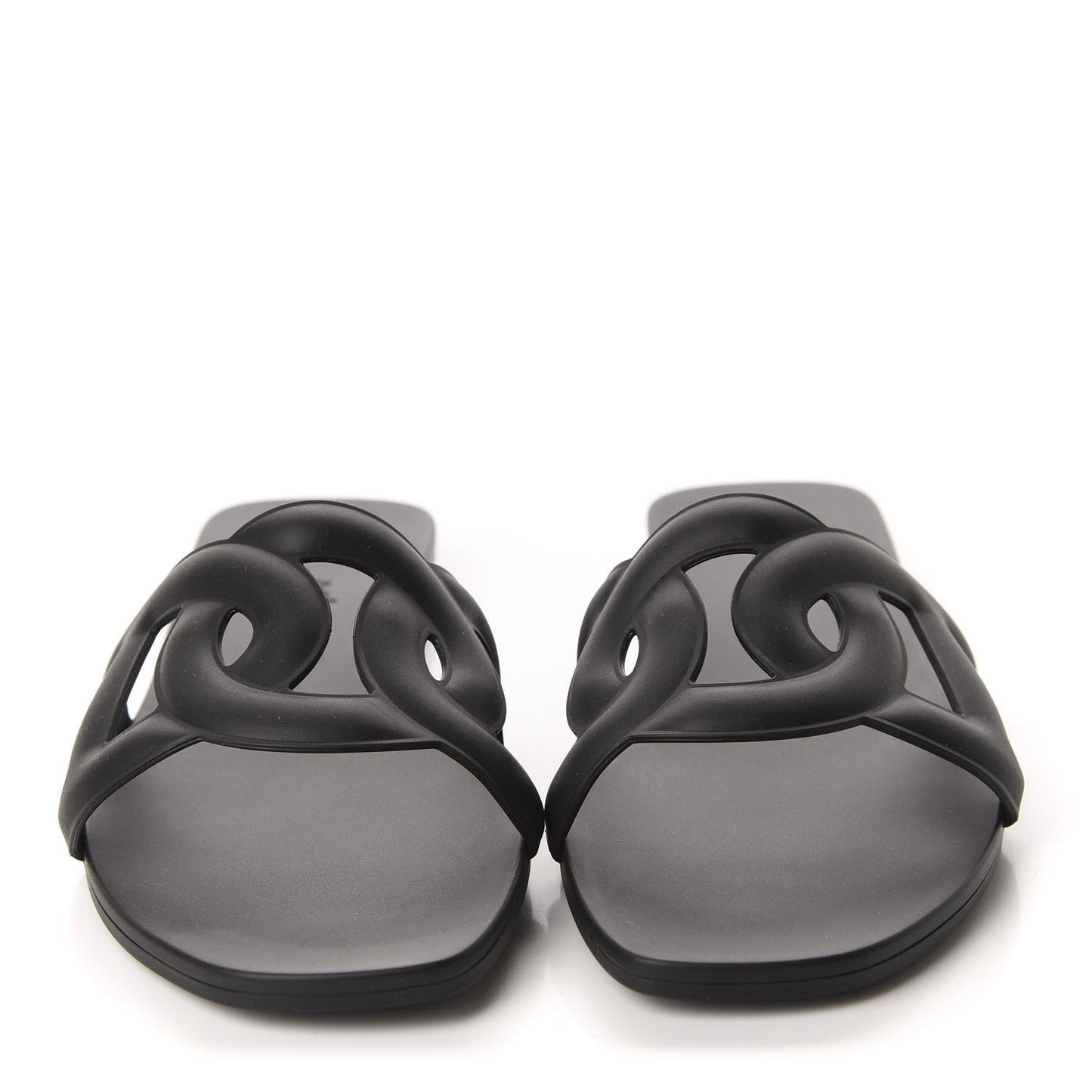 Rubber Aloha Sandals 37 Black