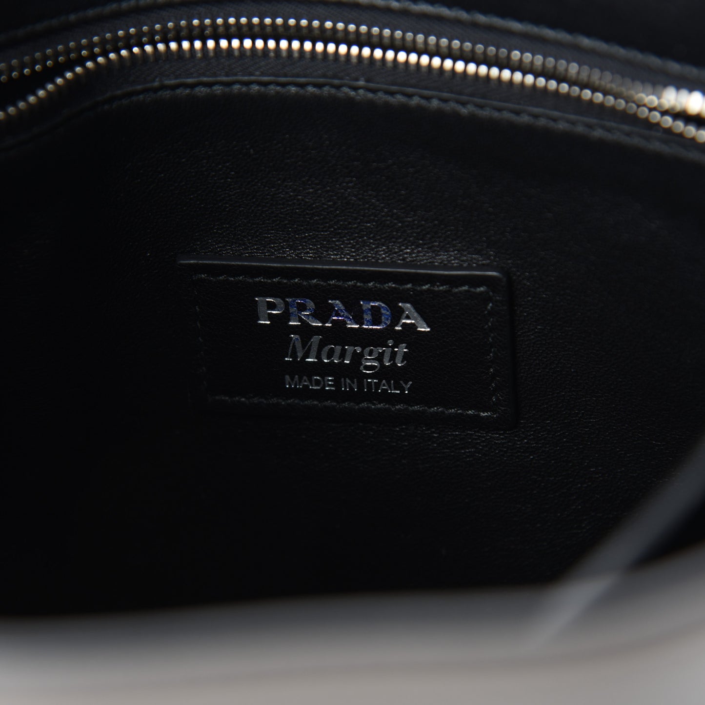 City Calfskin Small Margit Bag Argilla Black
