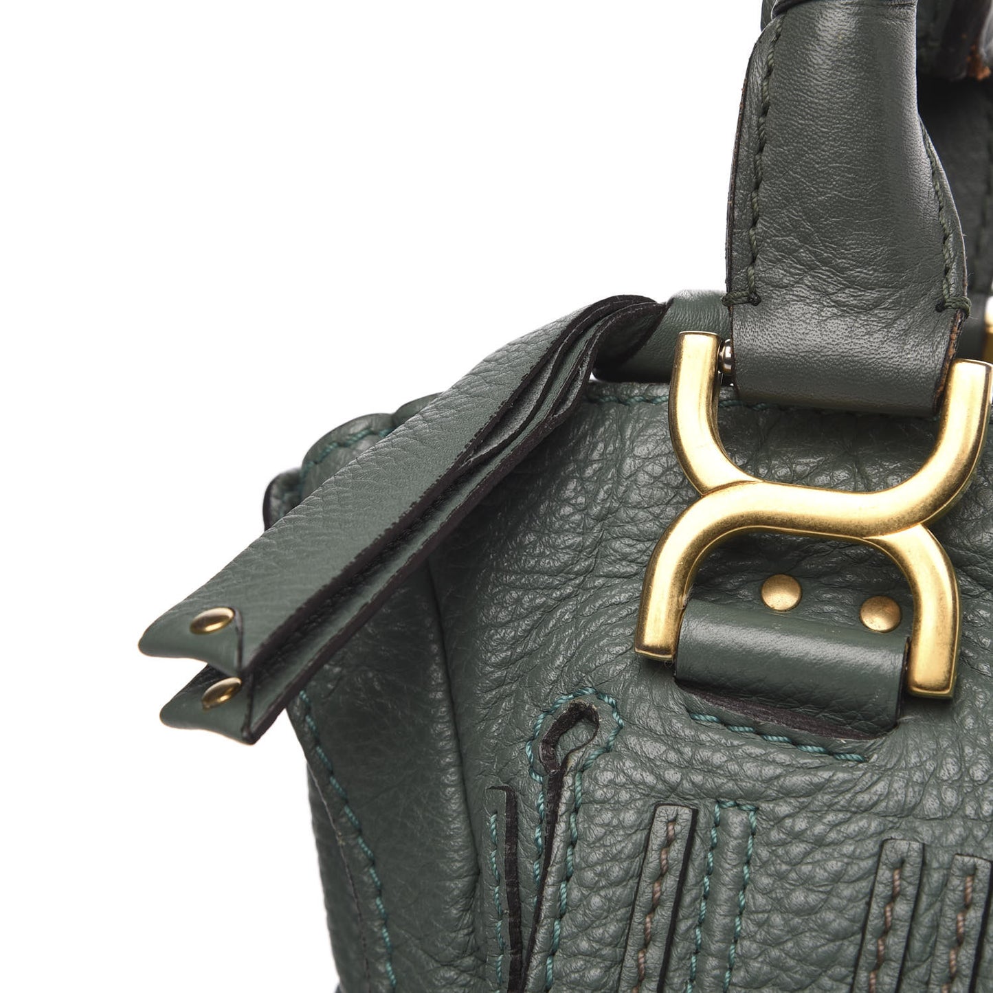 Calfskin Medium Marcie Satchel Eucalyptus