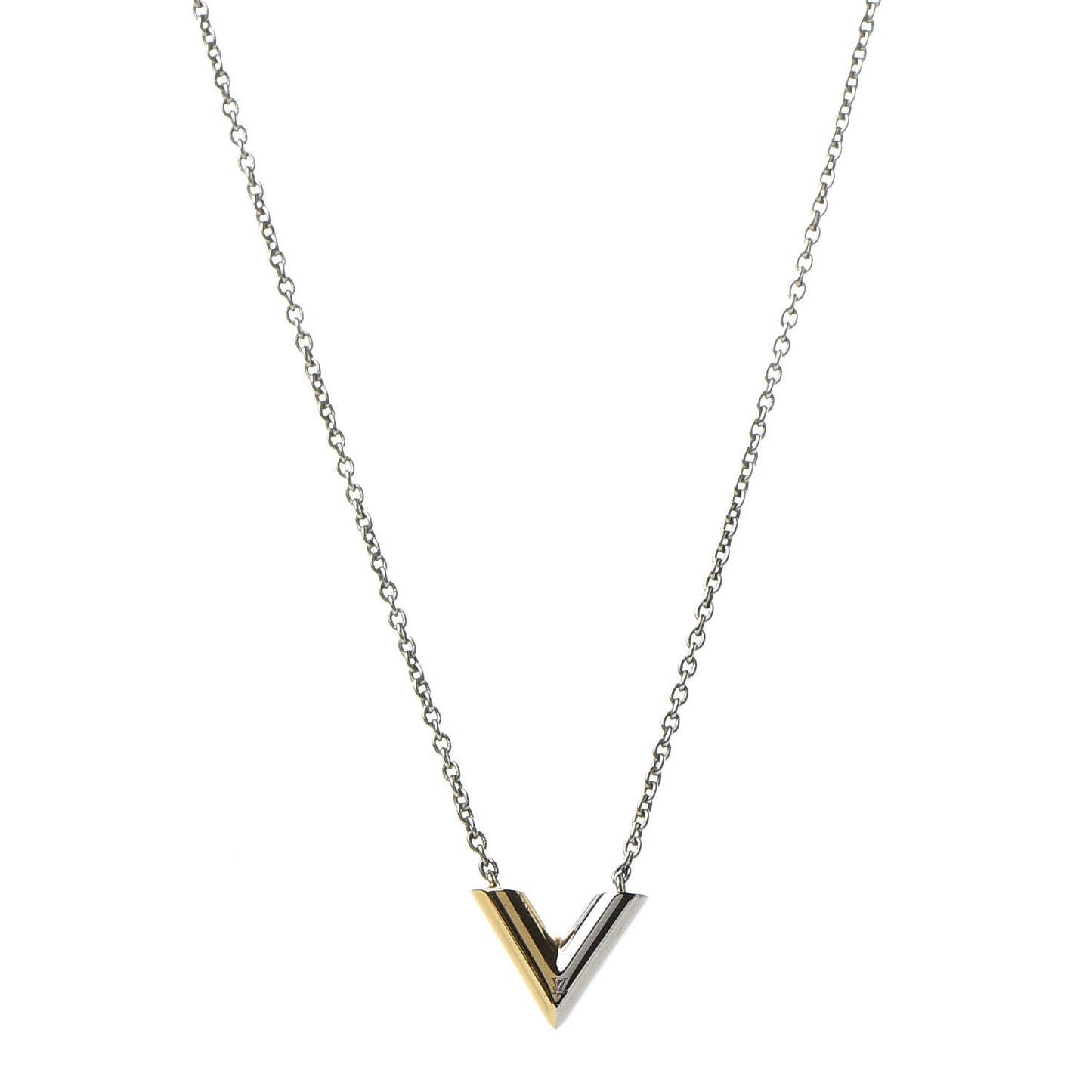 Essential V Necklace Silver