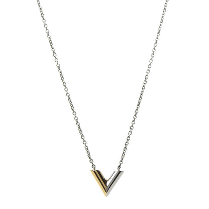 Louis Vuitton Essential V Necklace Silver 1 of 6