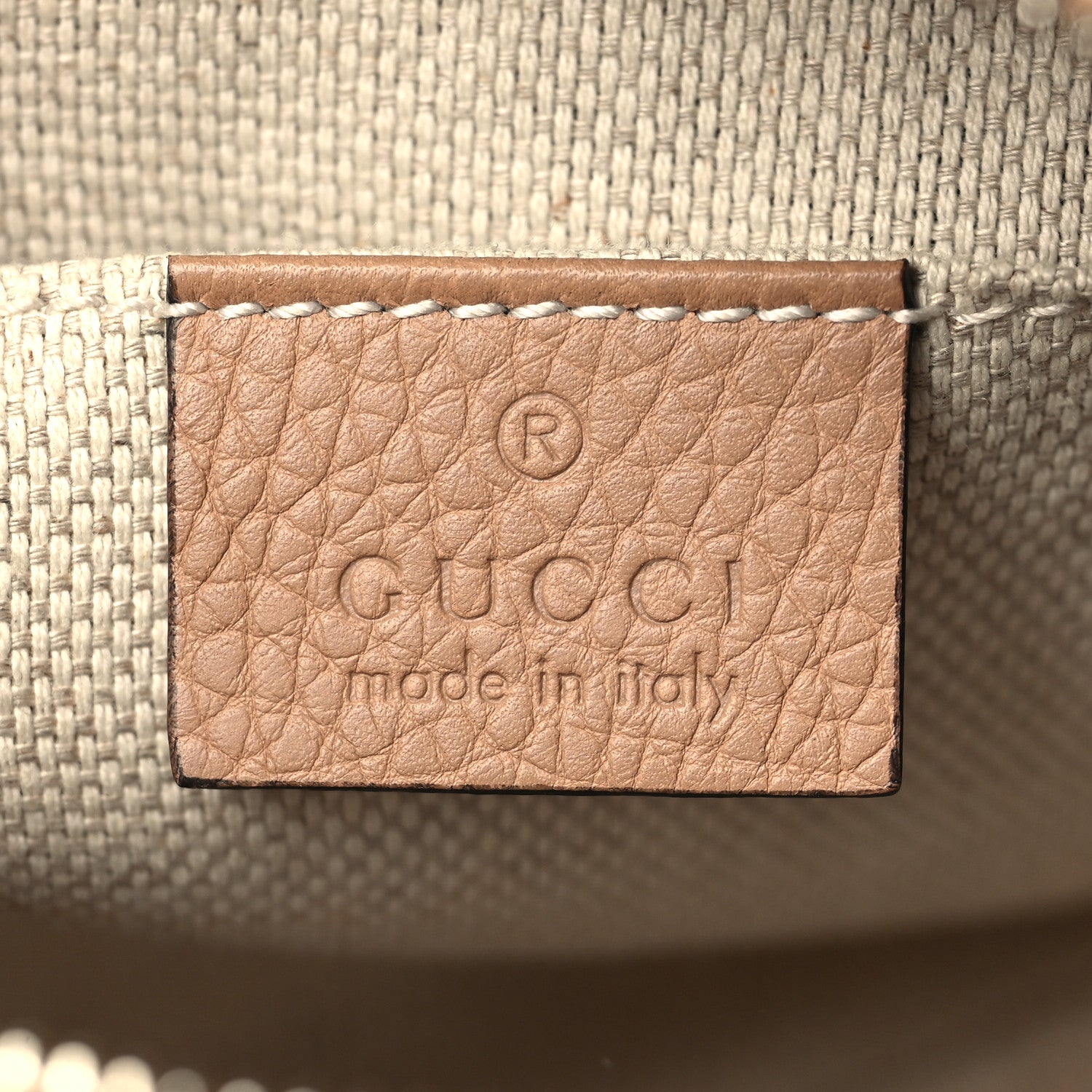 Gucci Pebbled Calfskin Small Soho Disco Bag Camelia 6 of 10