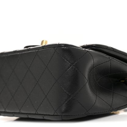 Chanel Lambskin Quilted Mini Pearl Crush Flap Black 19 of 25