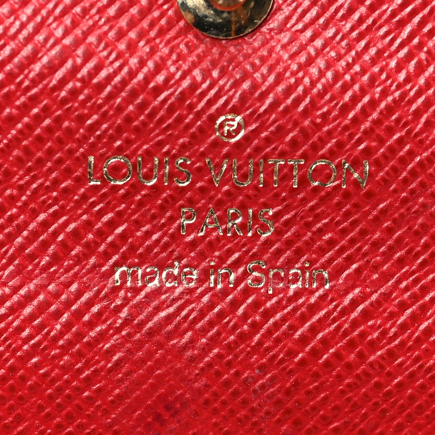 Louis Vuitton Damier Ebene Caissa Wallet Cherry 7 of 8