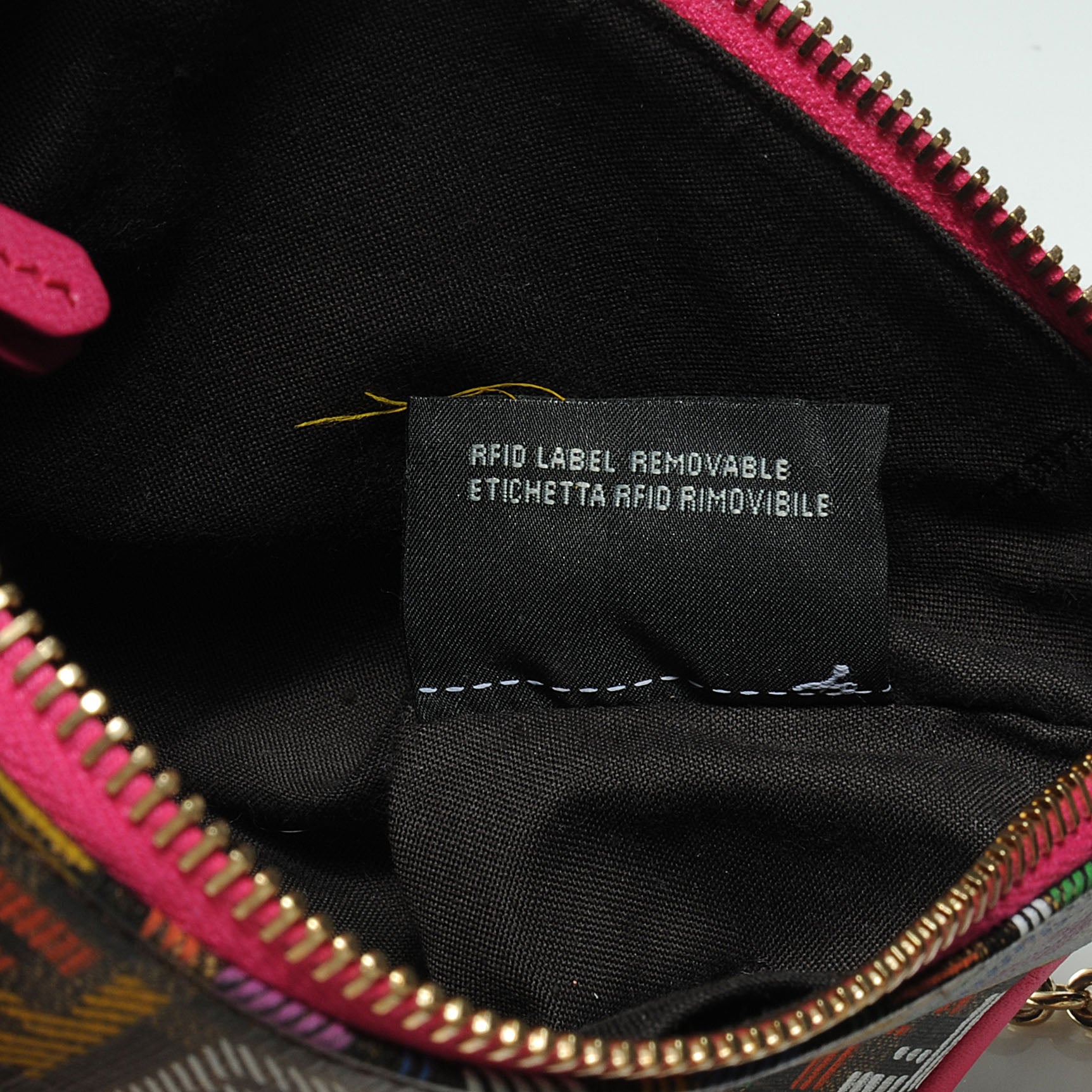 Fendi Zucchino Spalmati FF Multicolor Pochette Tobacco Multicolor 10 of 11