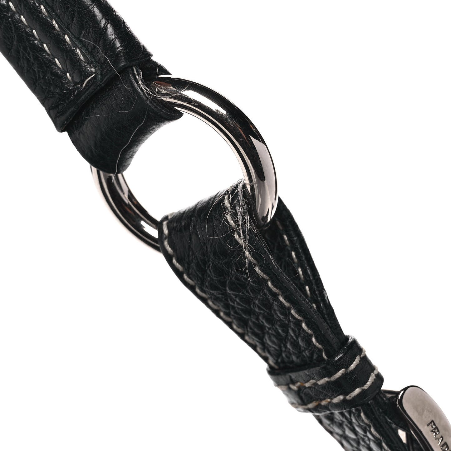 Vitello Daino Drawstring Bucket Black