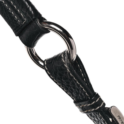 Prada Vitello Daino Drawstring Bucket Black 9 of 9