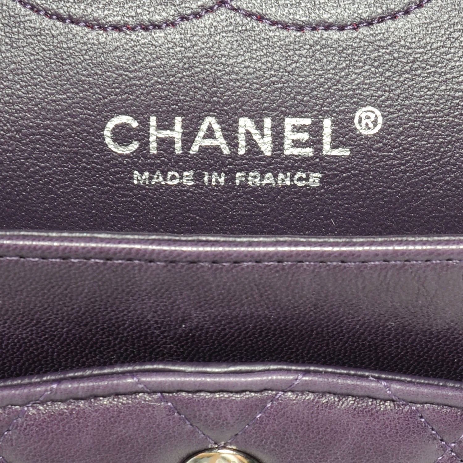 Chanel Lambskin Medium Double Flap Violet 7 of 8
