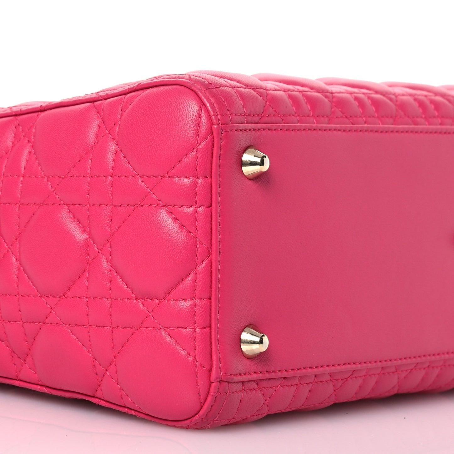 Lambskin Cannage Large Lady Dior Pink
