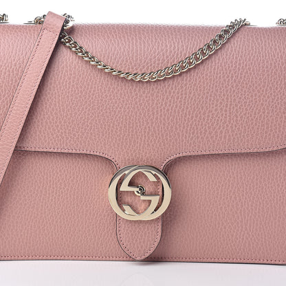 Gucci Dollar Calfskin Interlocking G Shoulder Bag Soft Pink 7 of 9