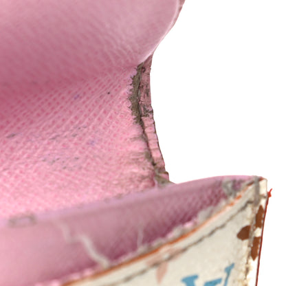 Louis Vuitton Monogram Multicolor Business Card Holder White Litchi 15 of 27