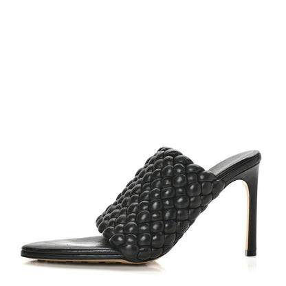 Bottega Veneta Nappa Padded Intreccio The Curve Sandals 40.5 Black 1 of 15