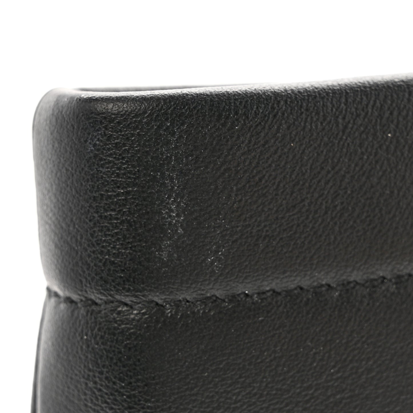 Calfskin Medium Diordouble Zip Pouch Black