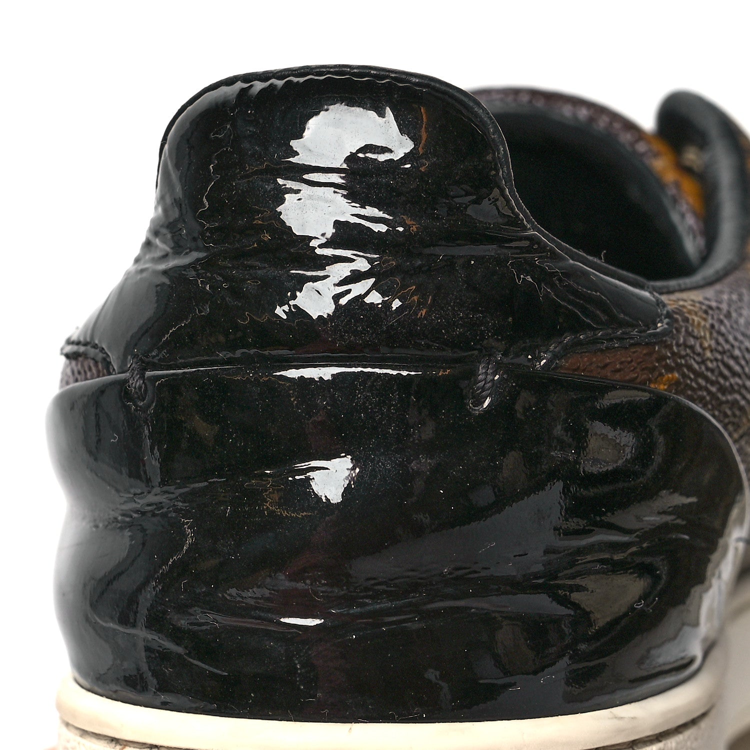 Louis Vuitton Patent Monogram Frontrow Sneakers 38 9 of 10