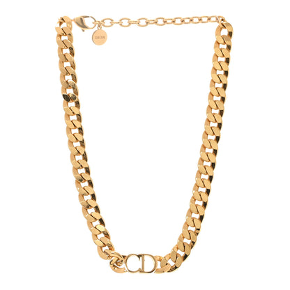 Christian Dior Metal Danseuse Etoile Chain Choker Necklace Gold 3 of 5
