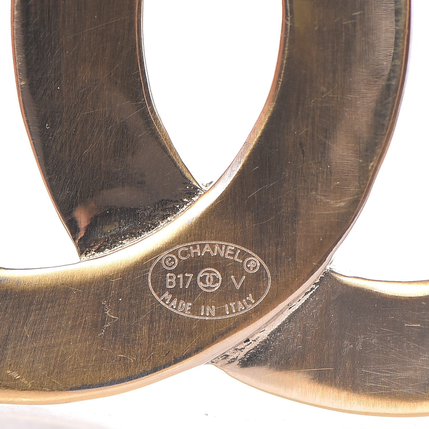 Chanel Baguette Crystal Quilted CC Brooch Gold 4 of 5