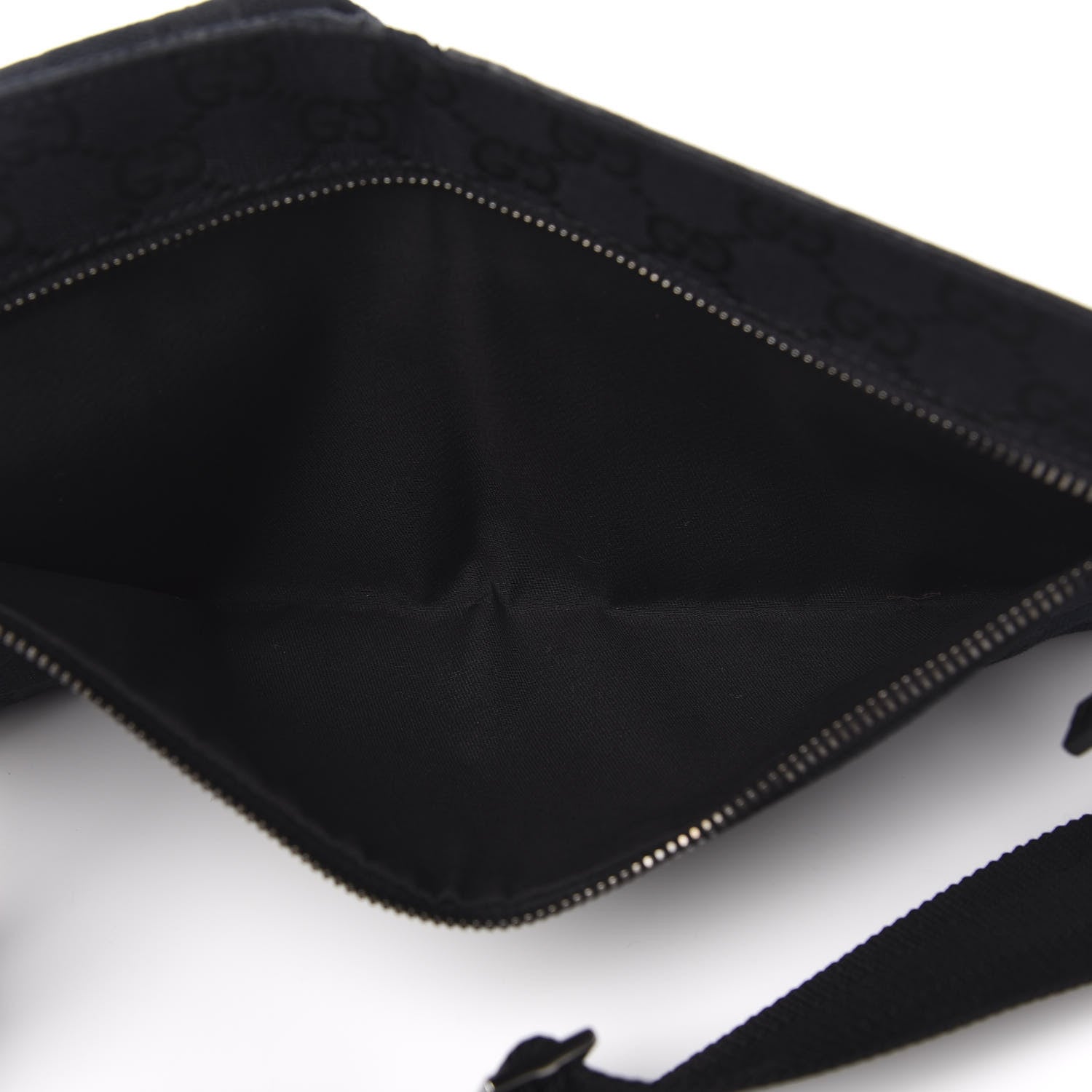 Gucci GG Monogram Double Pocket Belt Bag Black 4 of 10