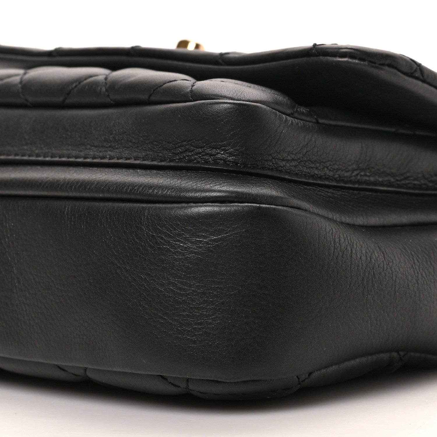 Chanel Calfskin Quilted Top Handle Flap Black 9 of 9