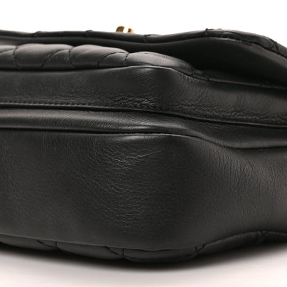 Chanel Calfskin Quilted Top Handle Flap Black 9 of 9