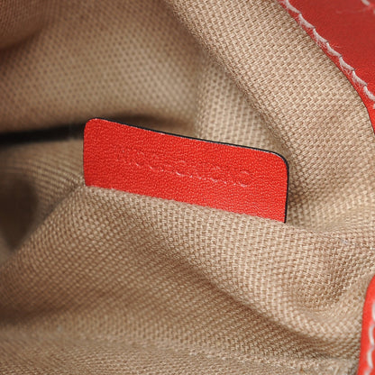 Burberry Canvas House Check Small Henham Crossbody Red 8 of 10
