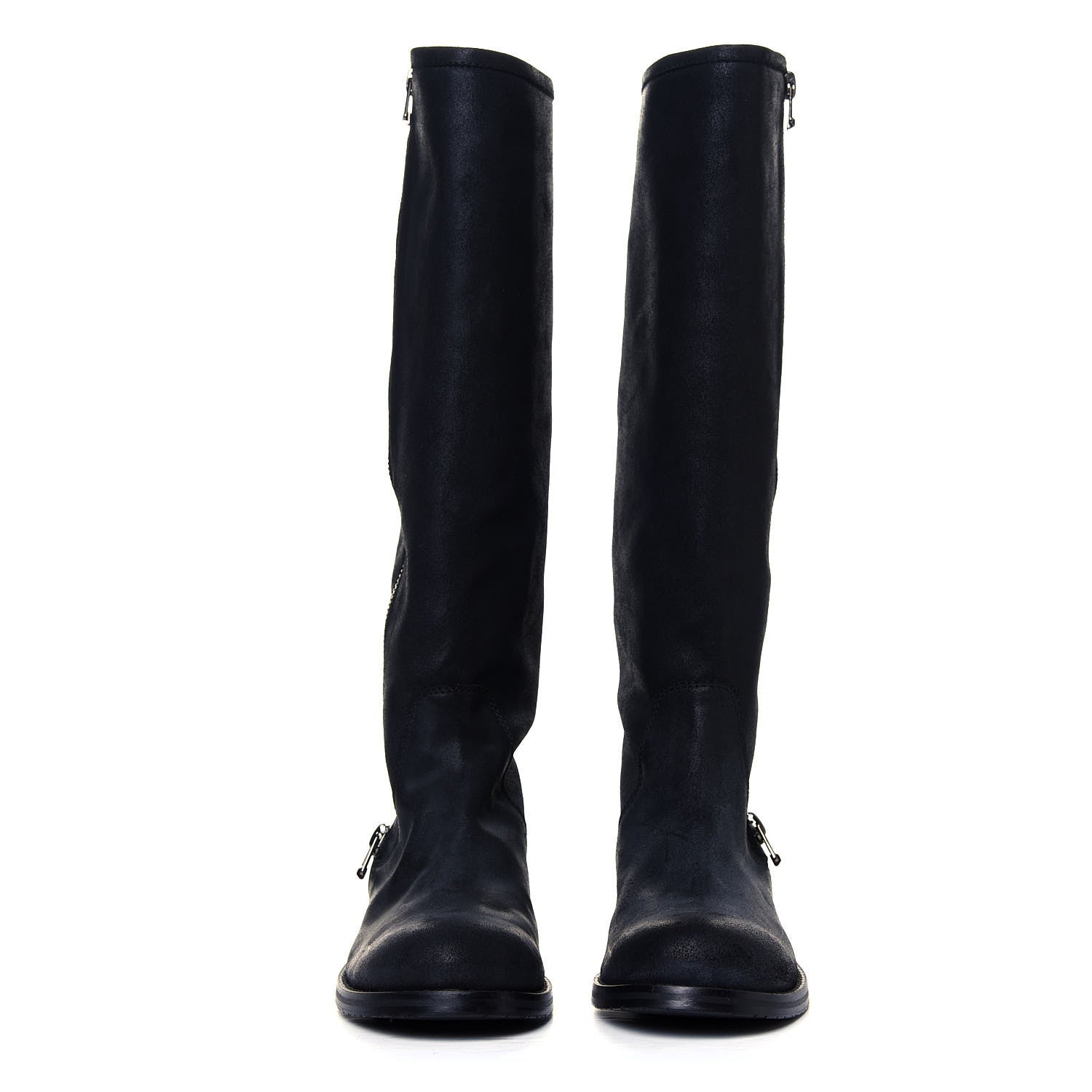 Jimmy Choo Suede Doreen Tall Boots 37.5 Black 4 of 6