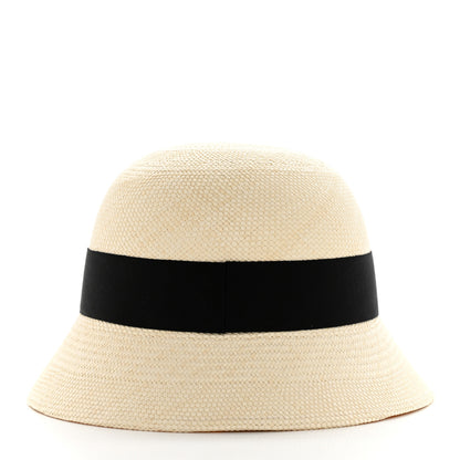 Christian Dior Straw D-Tulipe Brim Hat 5 of 10