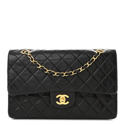 Chanel Lambskin Quilted Medium Double Flap Black 1 of 13