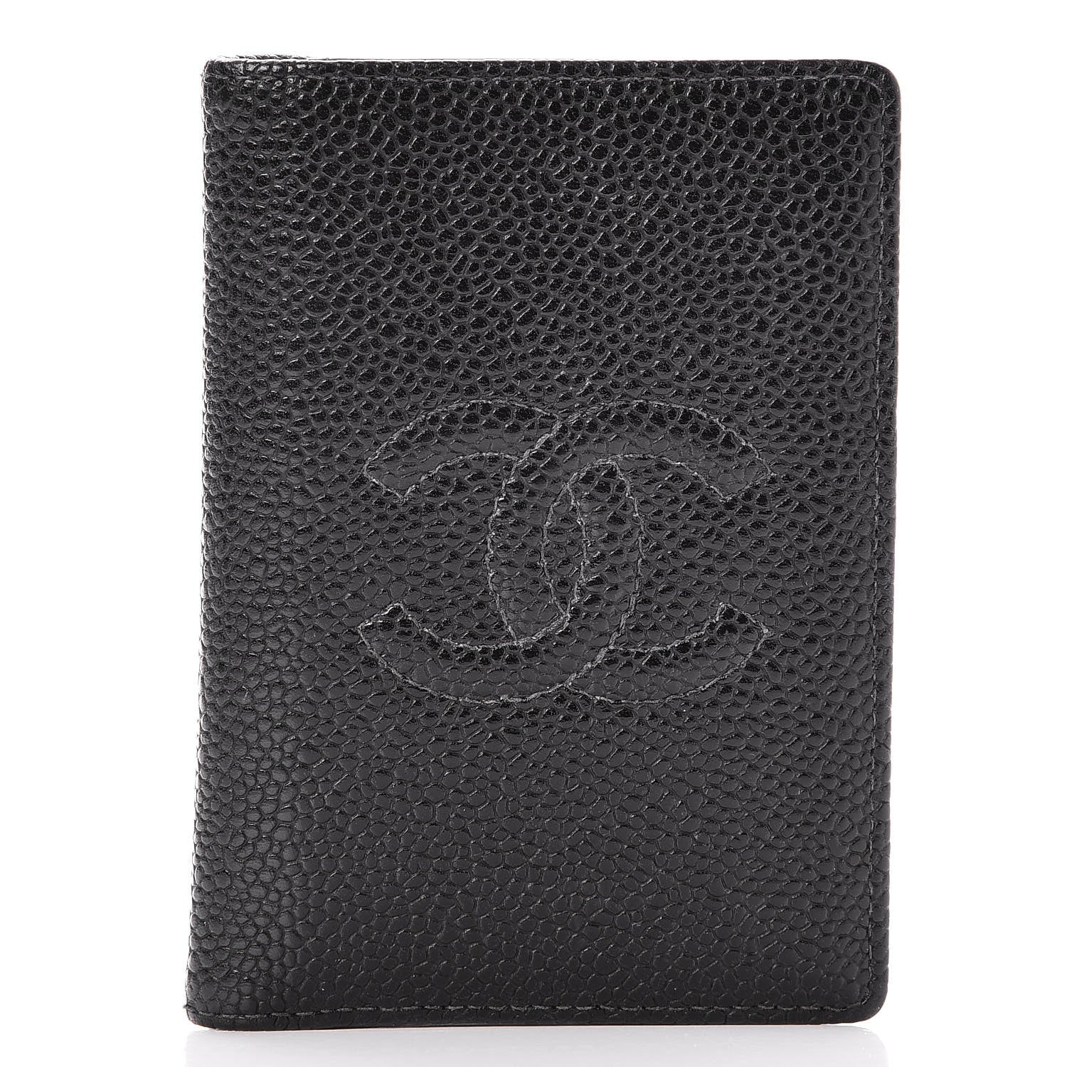 Chanel Caviar Timeless CC Card Holder Wallet Black 1 of 8