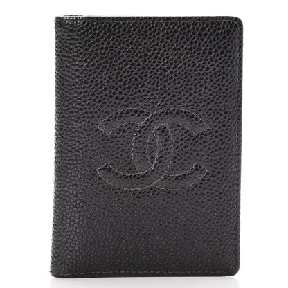 Chanel Caviar Timeless CC Card Holder Wallet Black 1 of 8