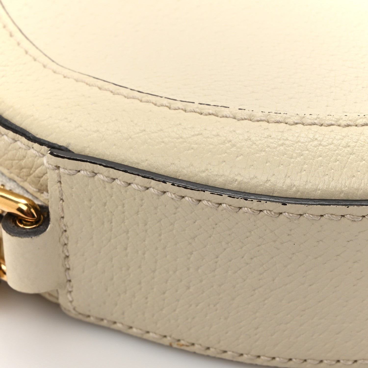 Gucci Textured Calfskin Web Mini Ophidia Round Shoulder Bag Mystic White 16 of 18