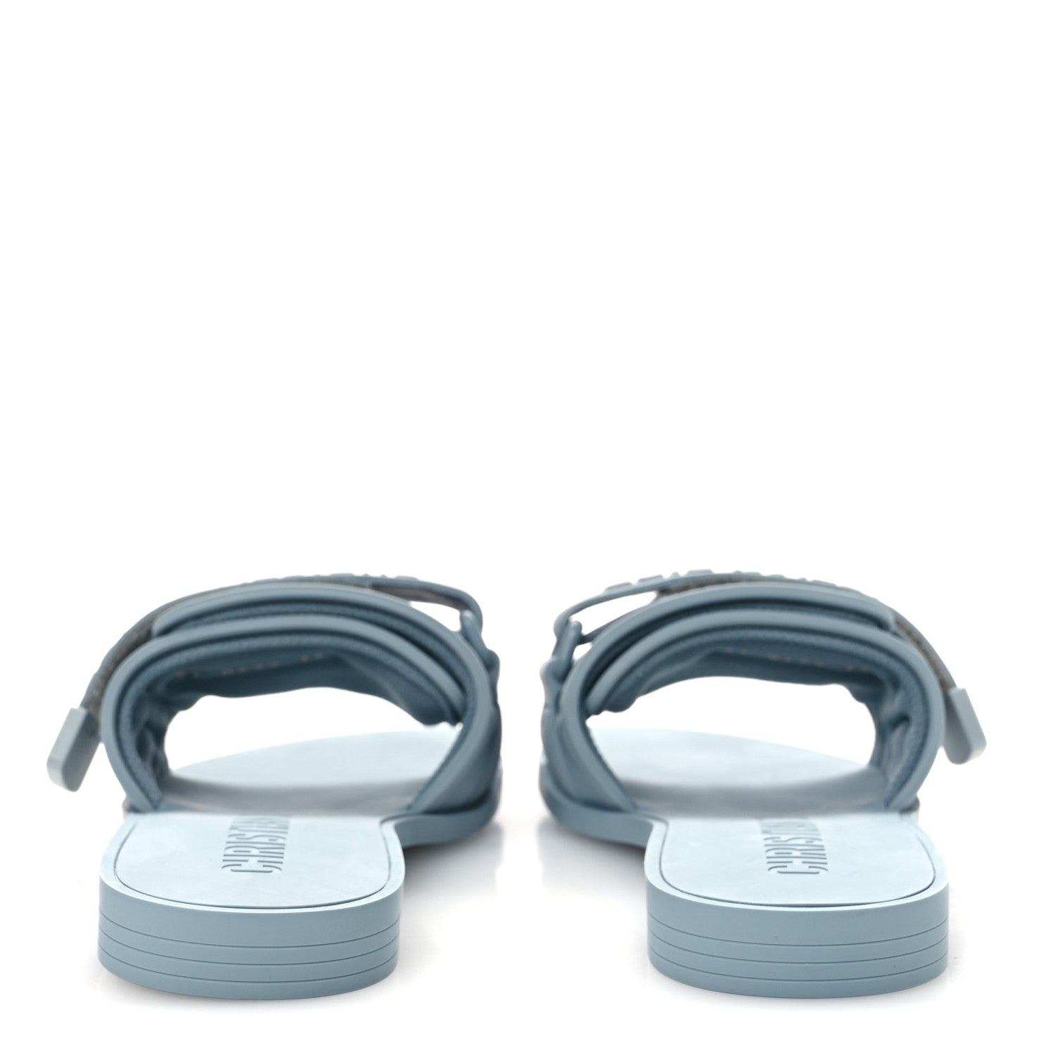 Christian Dior Rubber Macrocannage Dio(r)evolution Slide Sandals 36 Bracing Blue 6 of 11